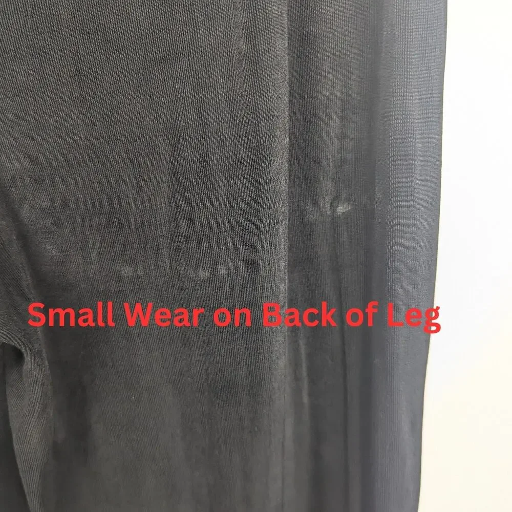 Chicos Travelers Pants Womens Small Black Pull On Stretch Slinky Wide Leg Comfy